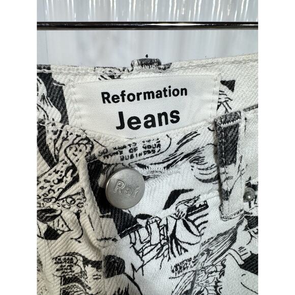 Reformation Comic High Rise Straight Leg Size 23 - Picture 3 of 6